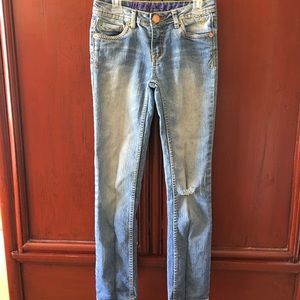 🔵 Justice Premium Stitched Blue Jeans 🔵